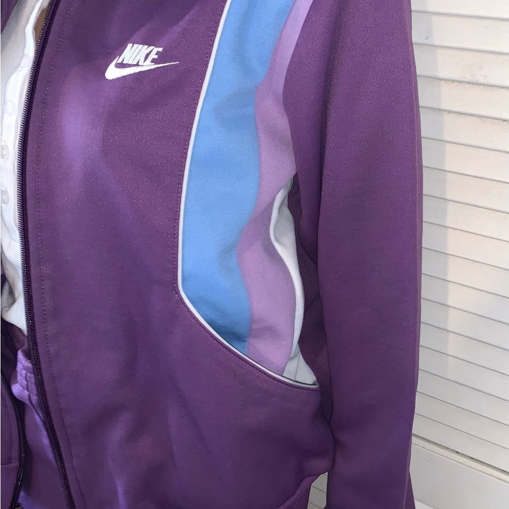 Vintage 90s Retro Nike track suit matching set rare Purple Women’s large - Picture 4 of 16